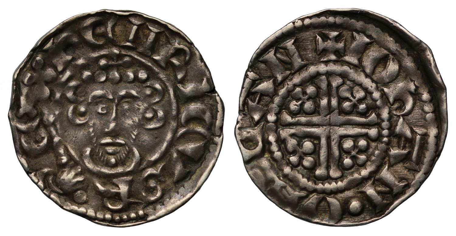 John, silver Penny, class 5b Canterbury, Moneyer Johan