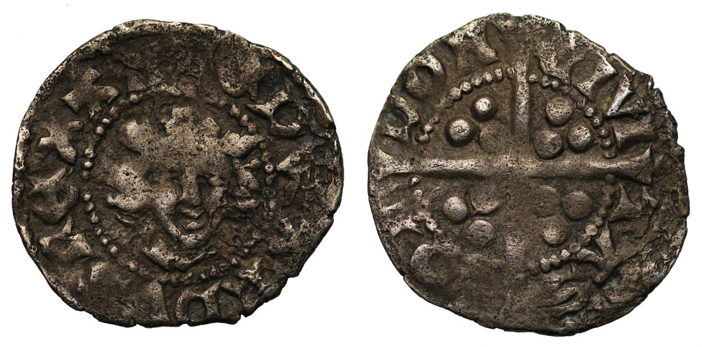 Edward II silver Farthing London, class 11