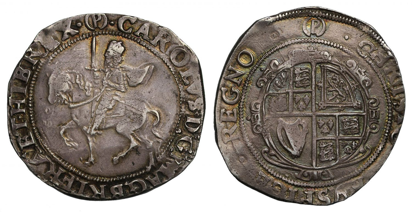 Charles I Halfcrown (P), Parliamentary mint mark