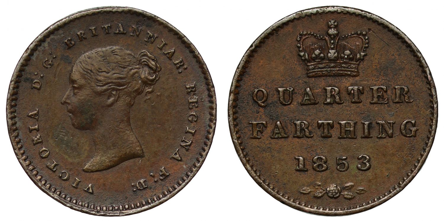 Victoria 1853 Quarter Farthing