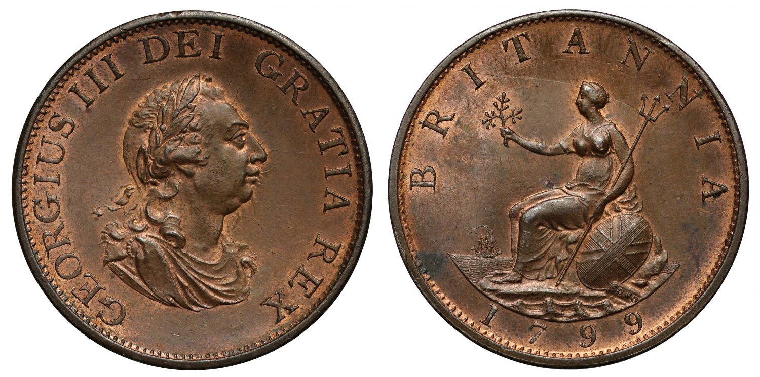 George III 1799 Halfpenny