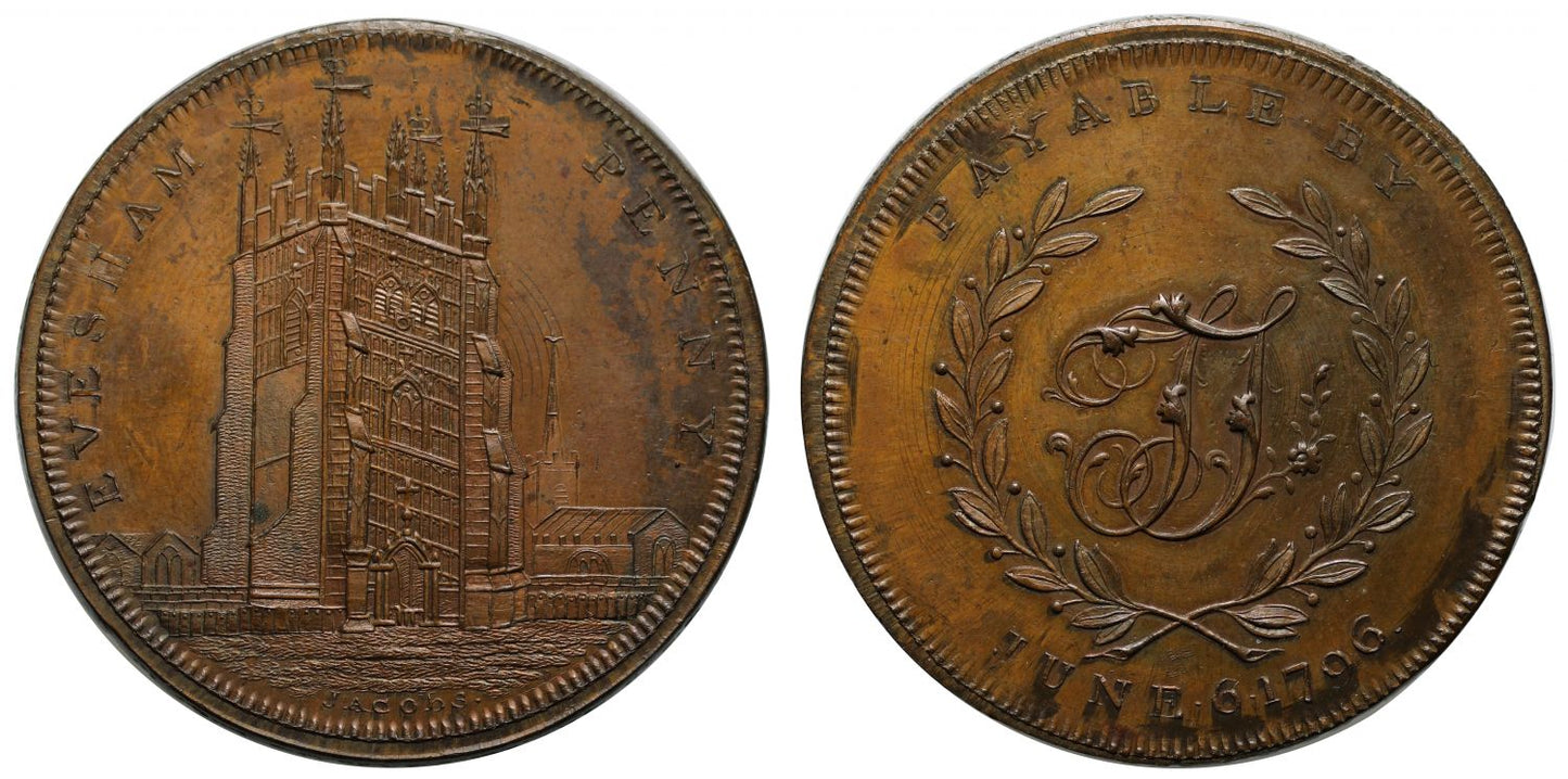 Thomas Thompson's Evesham Penny 6th June 1796