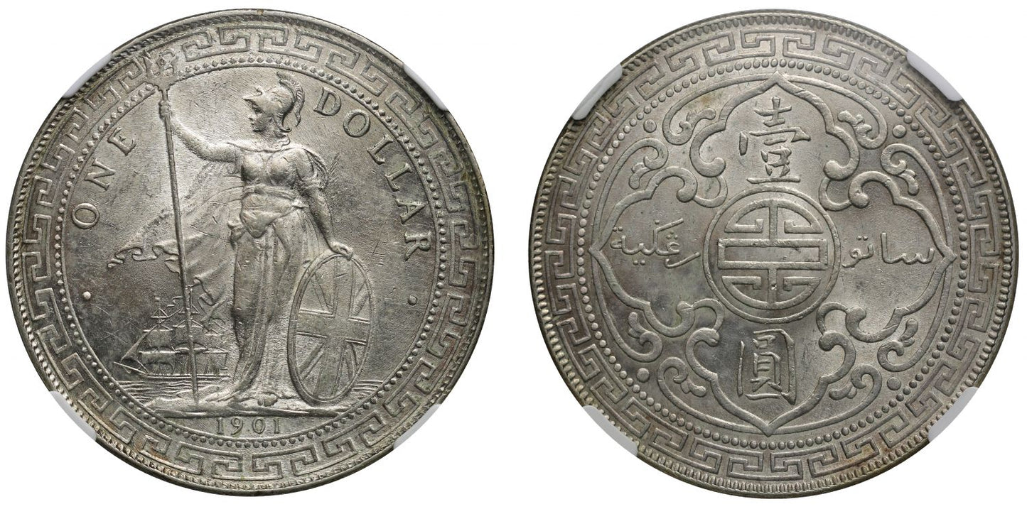 British Trade Dollar, 1901B.