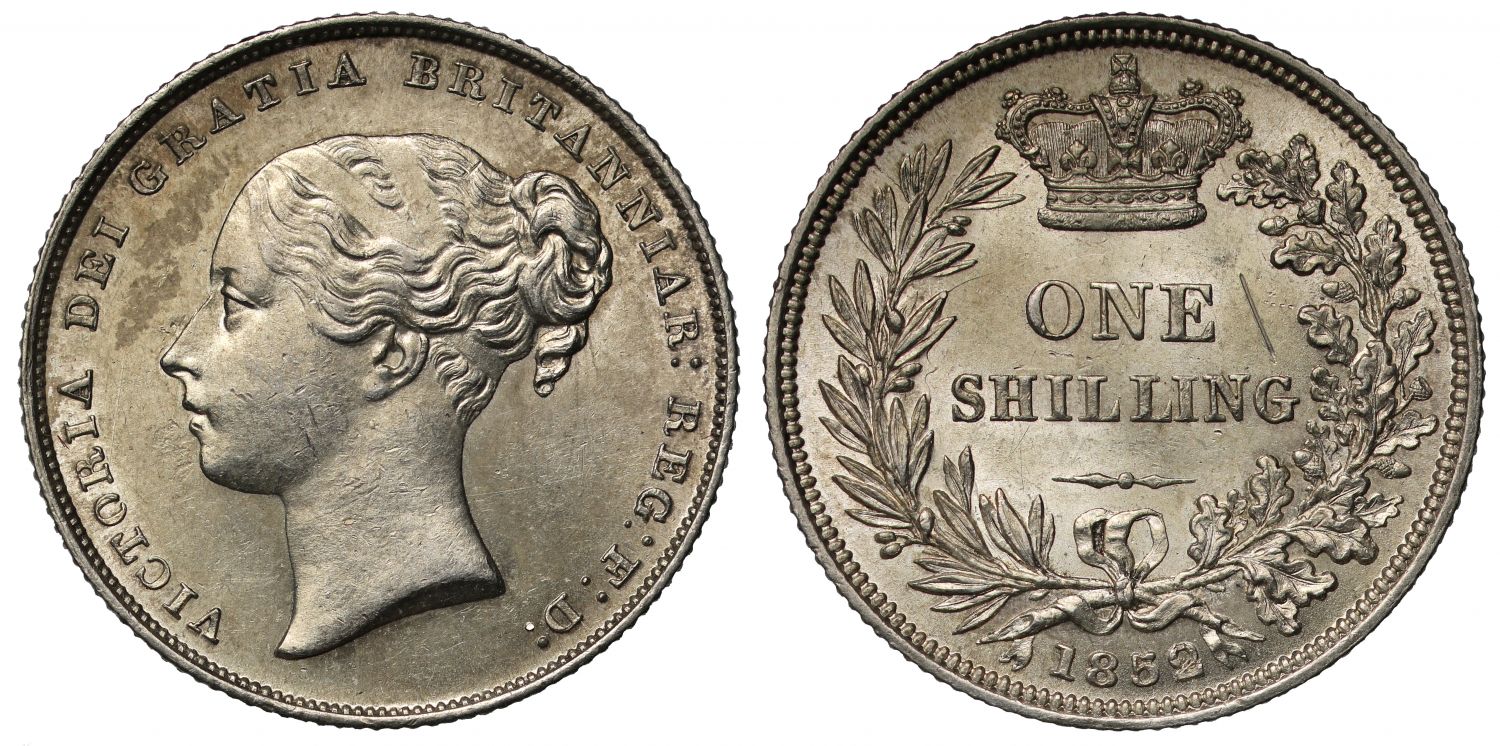 Victoria 1852 Shilling