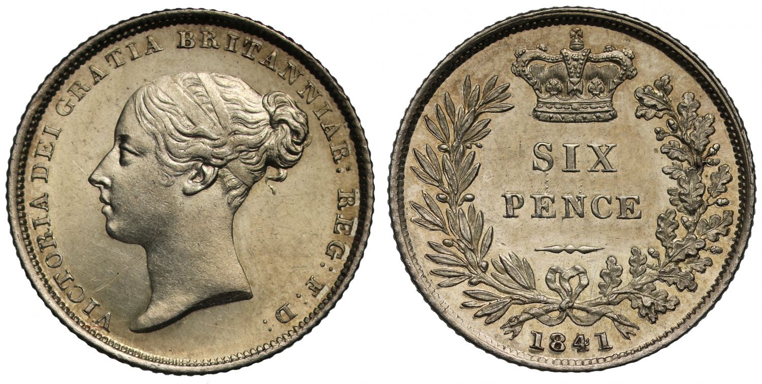 Victoria 1841 Sixpence