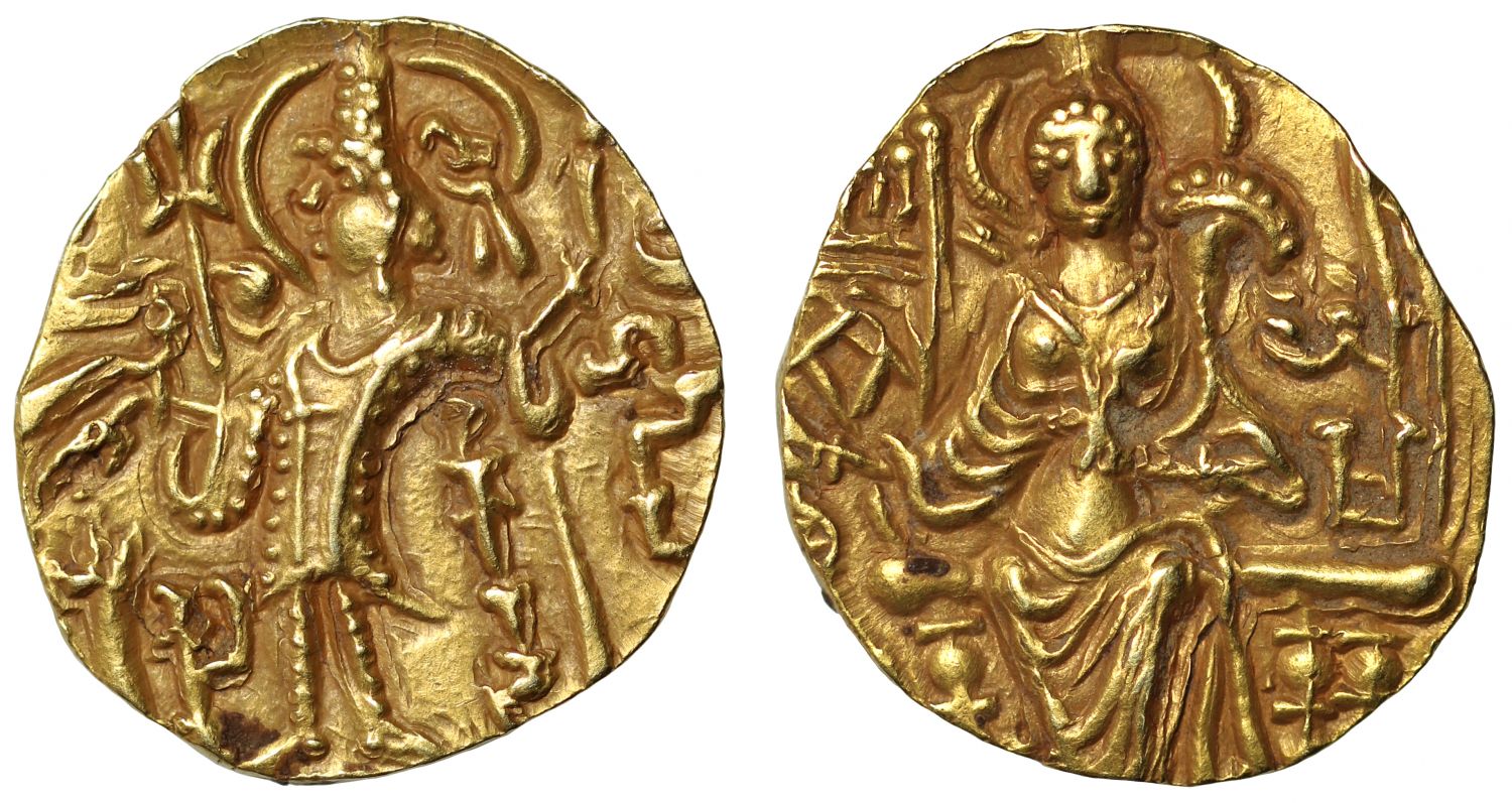Kushan, Gadahara, Gold Dinar.