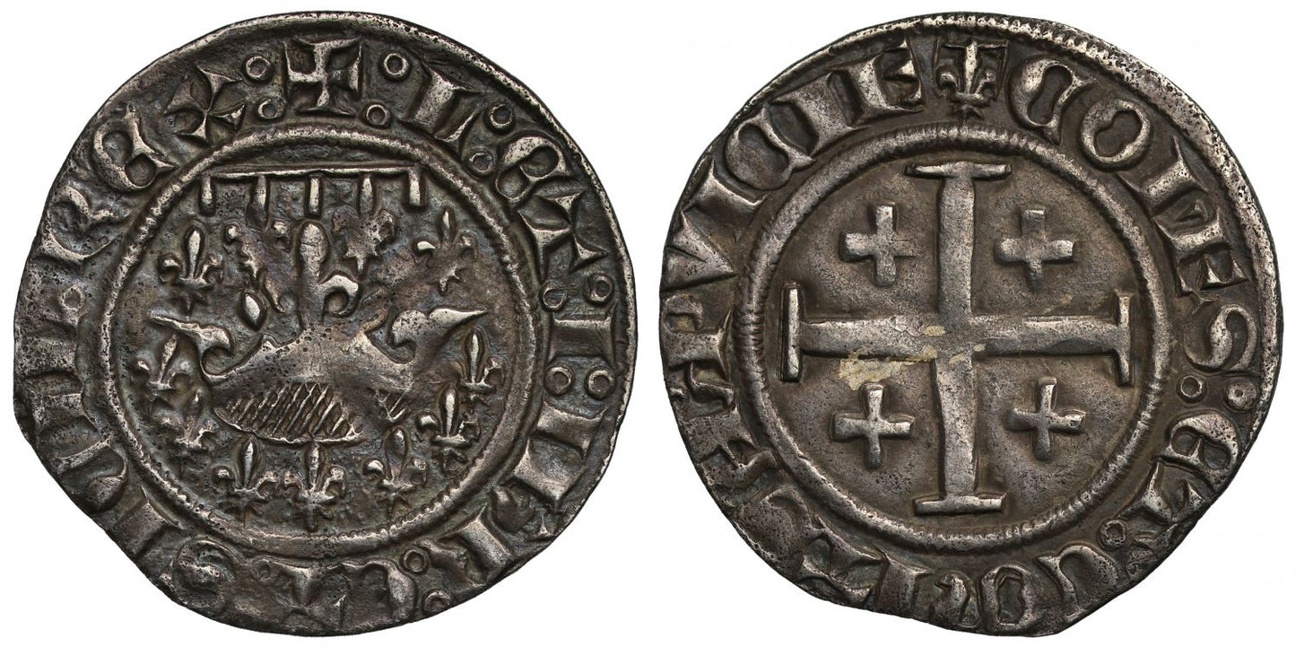 Provence, Louis & Jeanne (1349-62) Demi-Gros