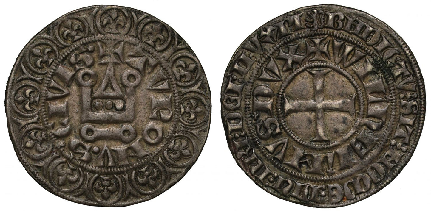Germany, Julich, Wilhlem II (1361-93), silver Tournois