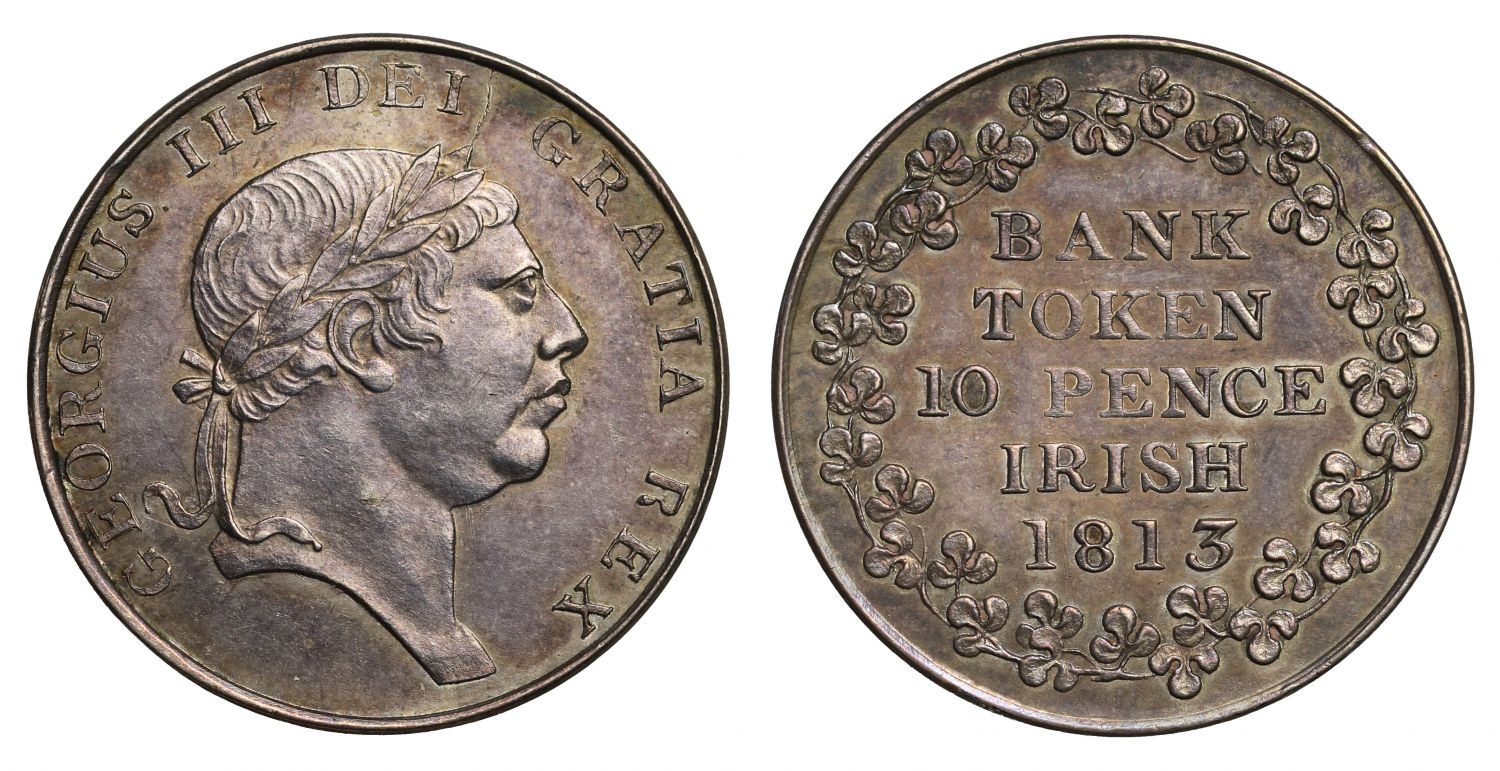 Ireland, George III Bank of Ireland 1813 10-Pence