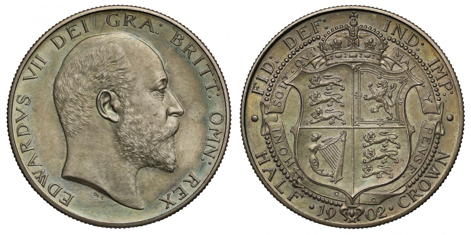Edward VII 1902 matt proof Halfcrown