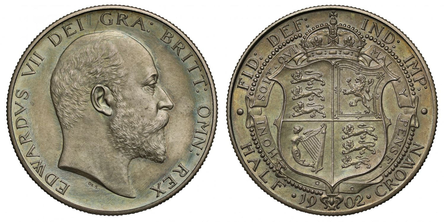 Edward VII 1902 matt proof Halfcrown