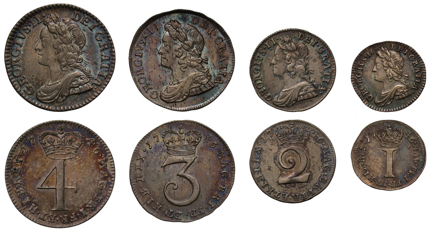 George II 1746 Maundy Set, young head
