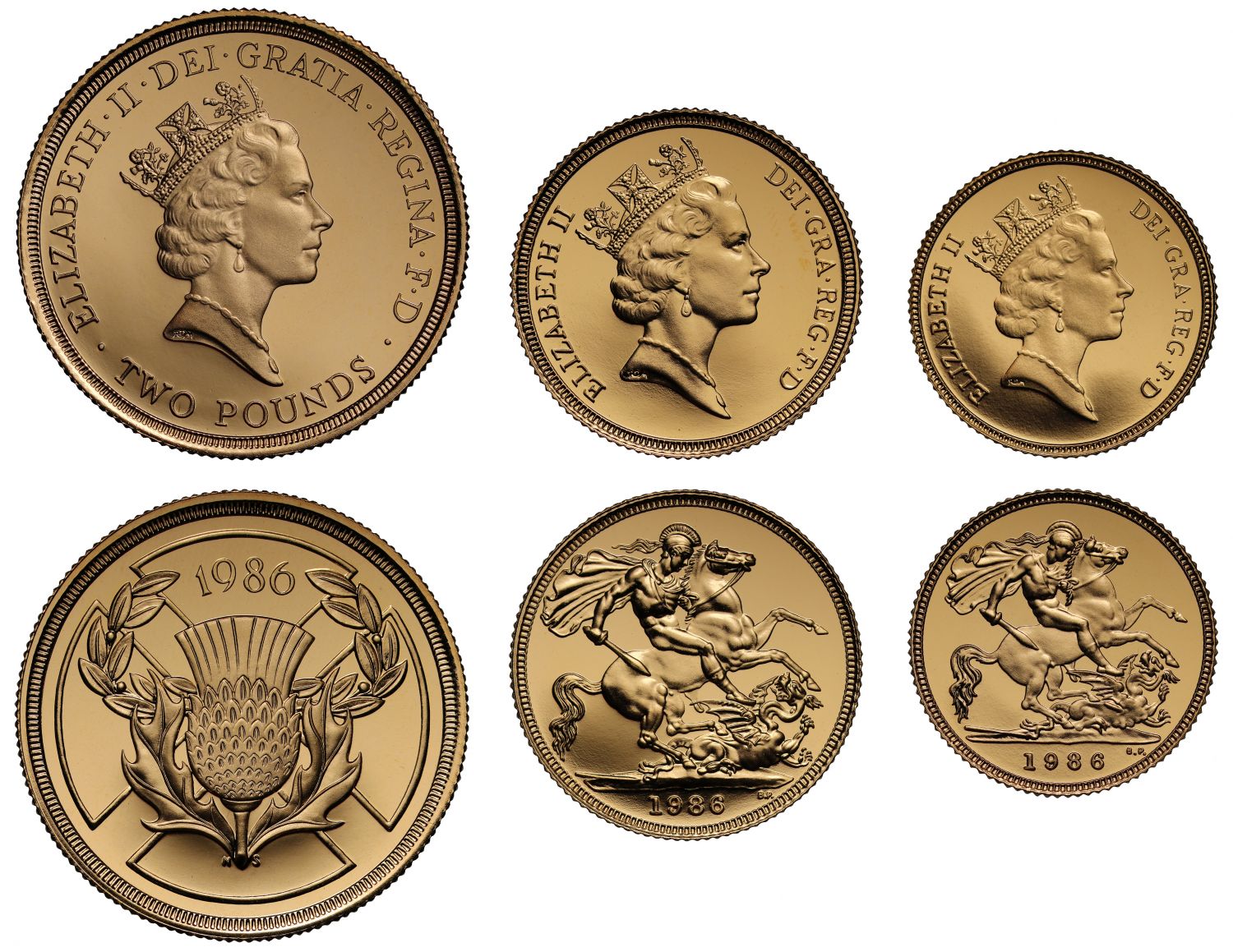 Elizabeth II 1986 proof set Commonwealth Games