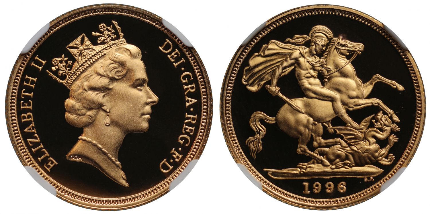 Elizabeth II 1996 proof Sovereign PF69 ULTRA CAMEO