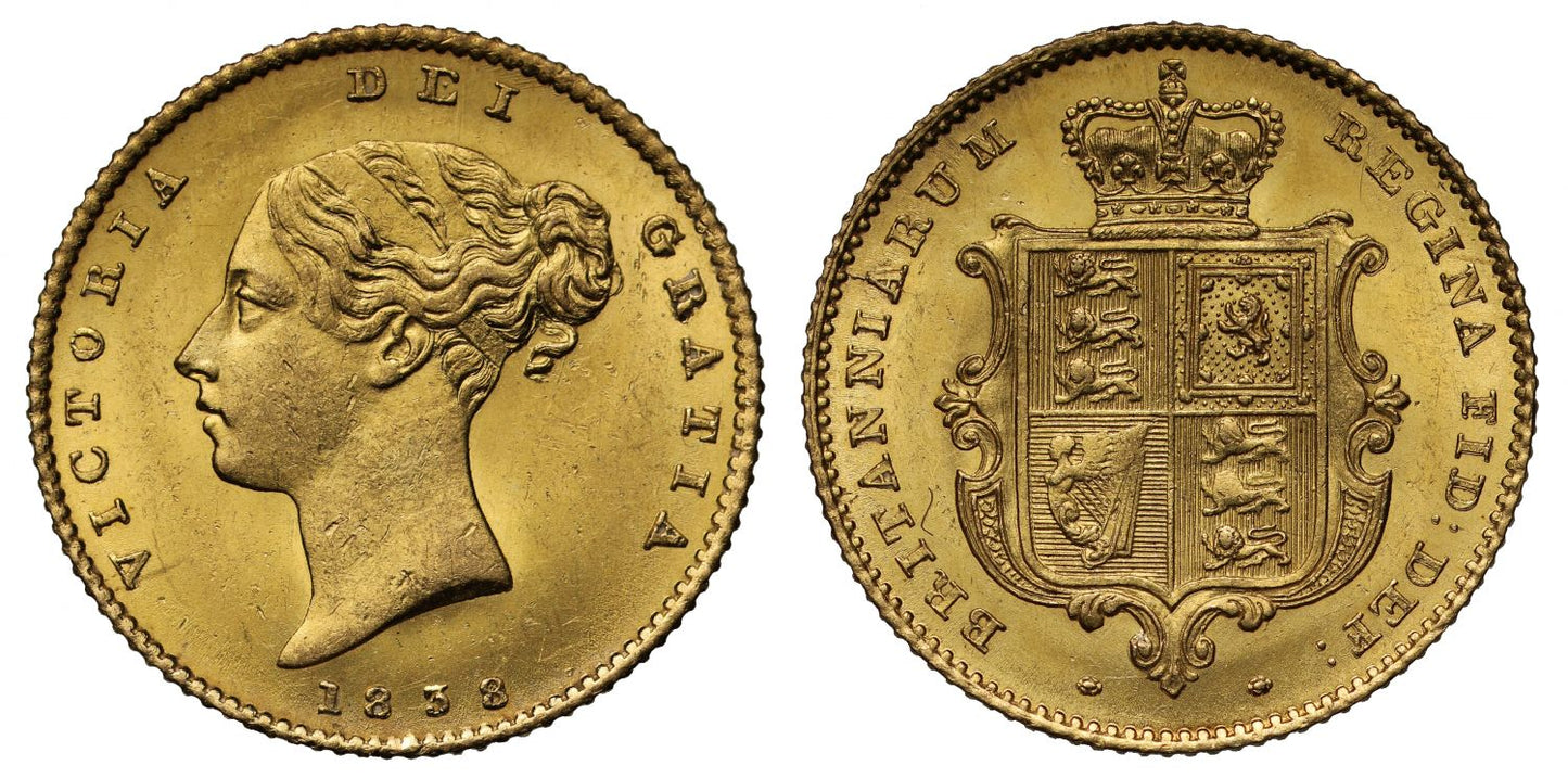 Victoria 1838 Half-Sovereign