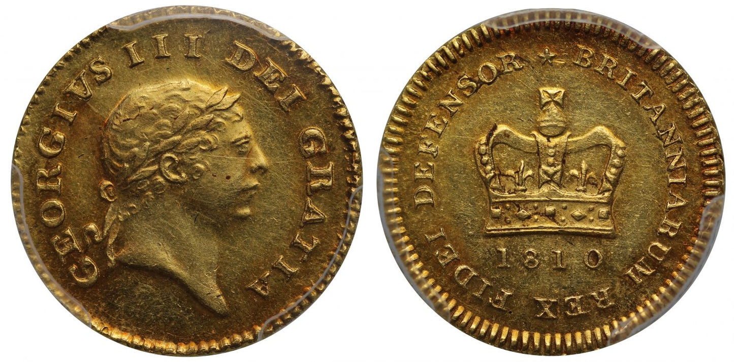 George III 1810 Third-Guinea, third type, second head MS62