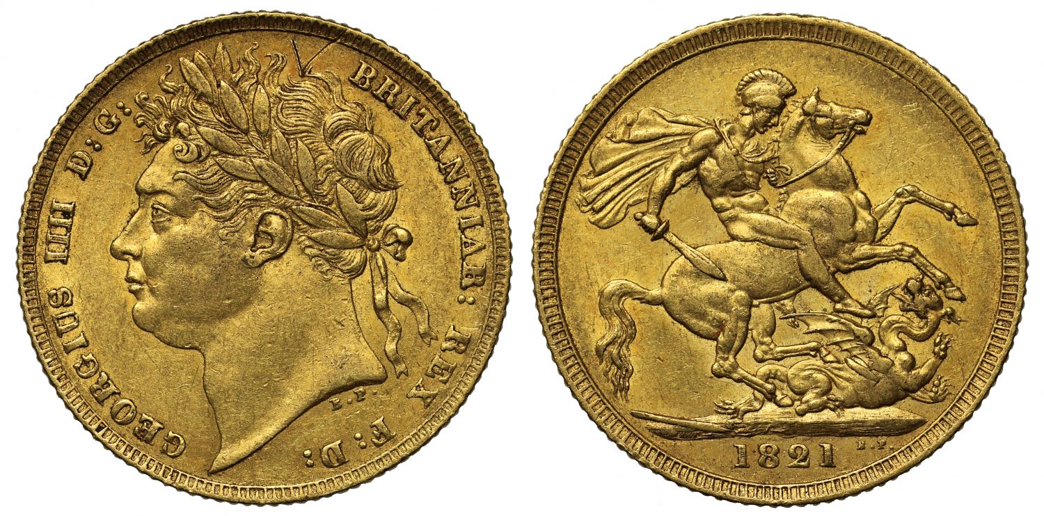 George IV 1821 Sovereign