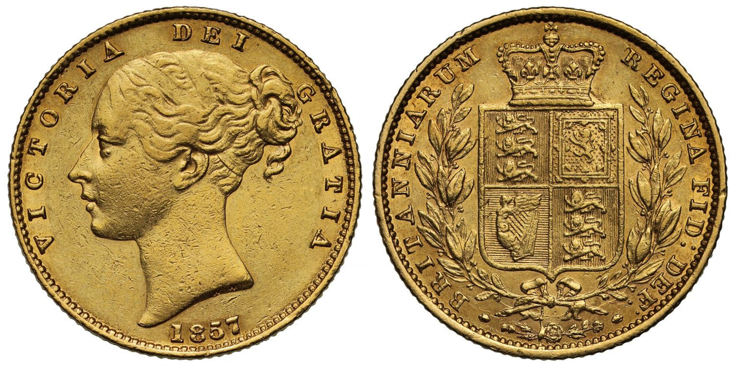 Victoria 1857 Sovereign