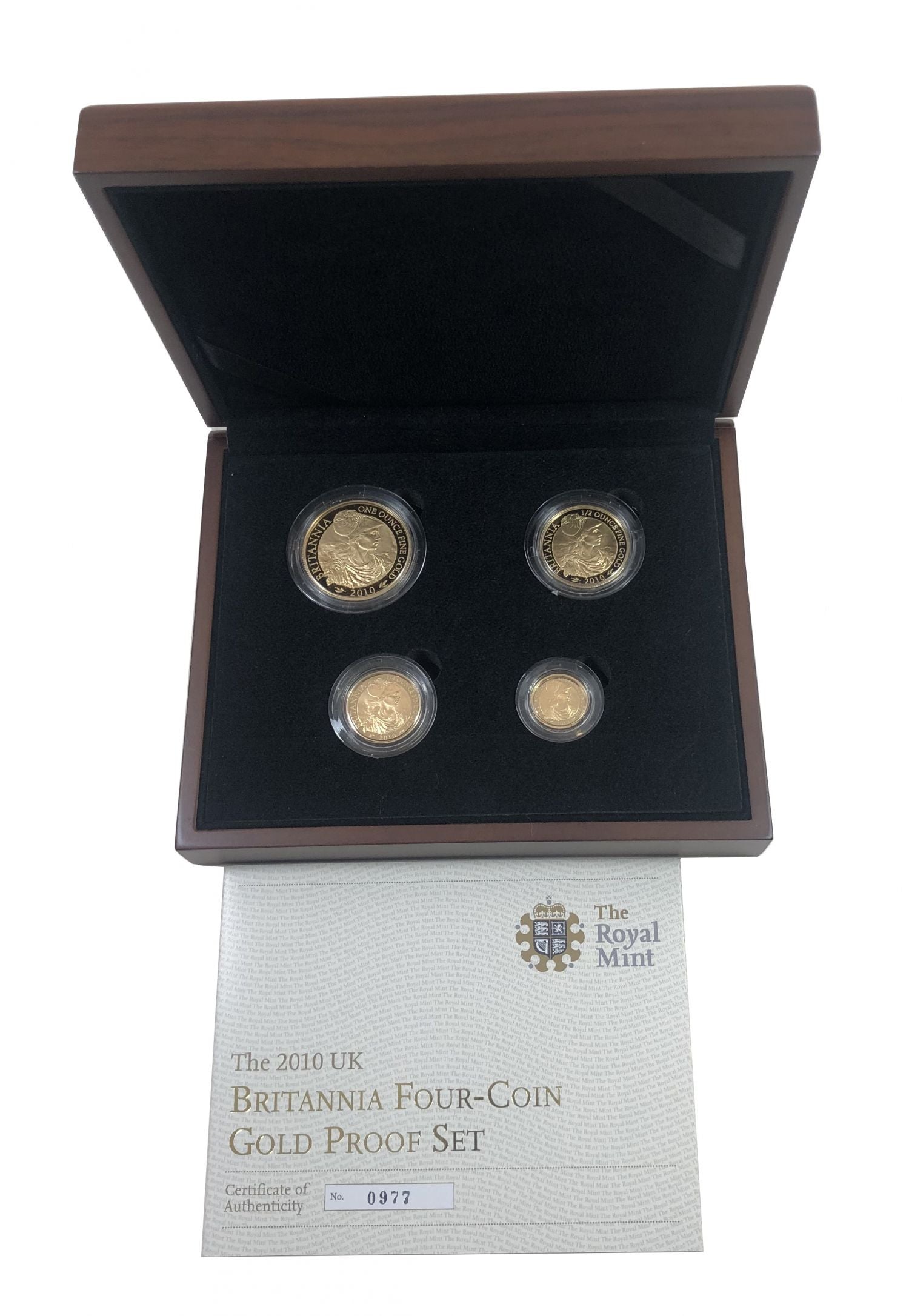 Elizabeth II 2010 4-coin Britannia proof Set