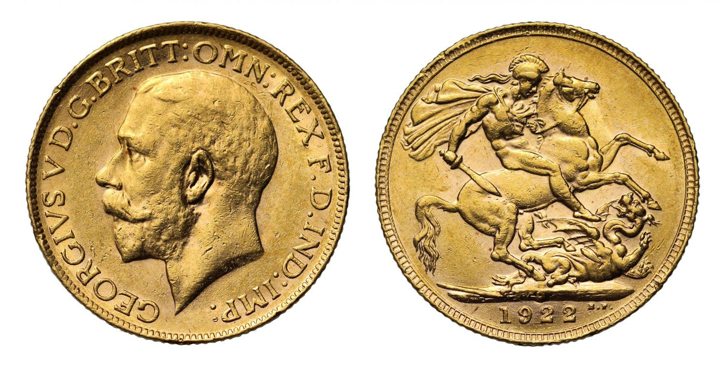 George V 1922 P Sovereign, Perth Mint