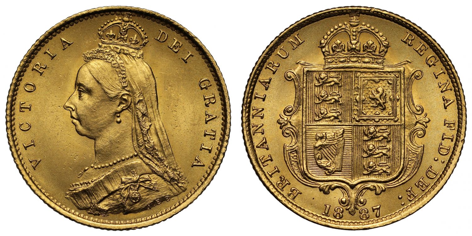 Victoria 1887 Half-Sovereign, Jubilee issue