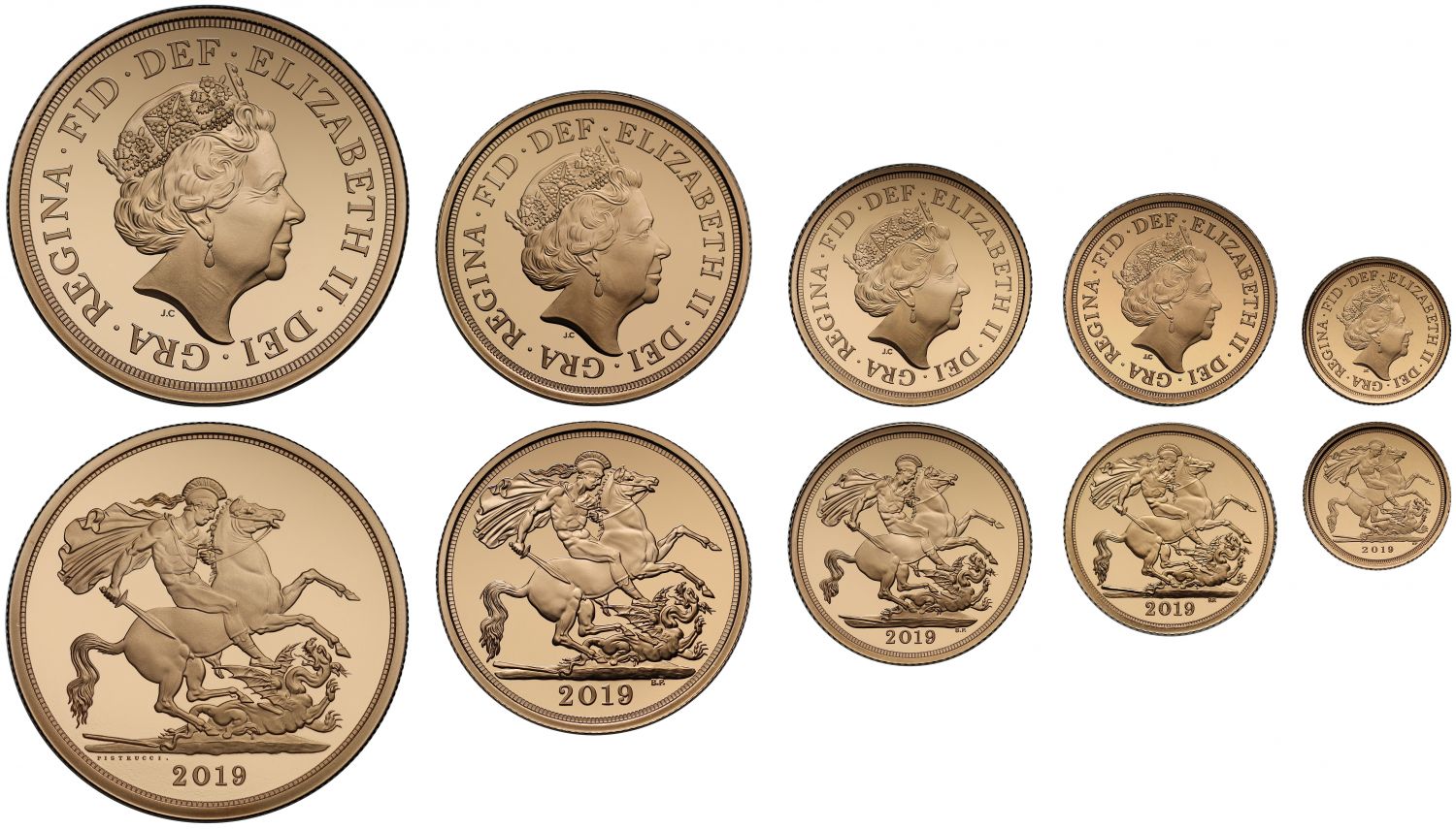 Elizabeth II 2019 5-coin proof Set