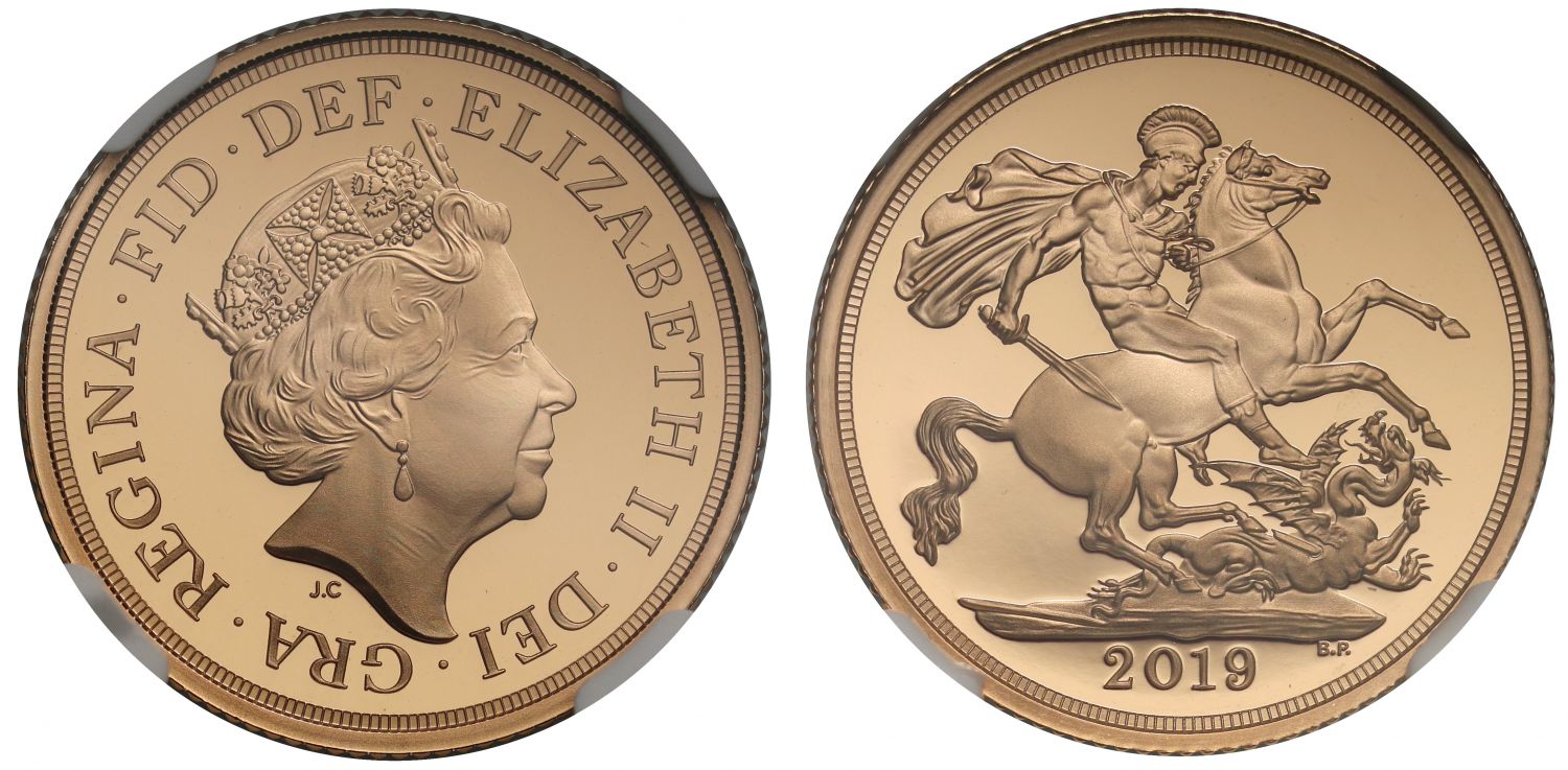 Elizabeth II 2019 proof Sovereign PF70 ULTRA CAMEO