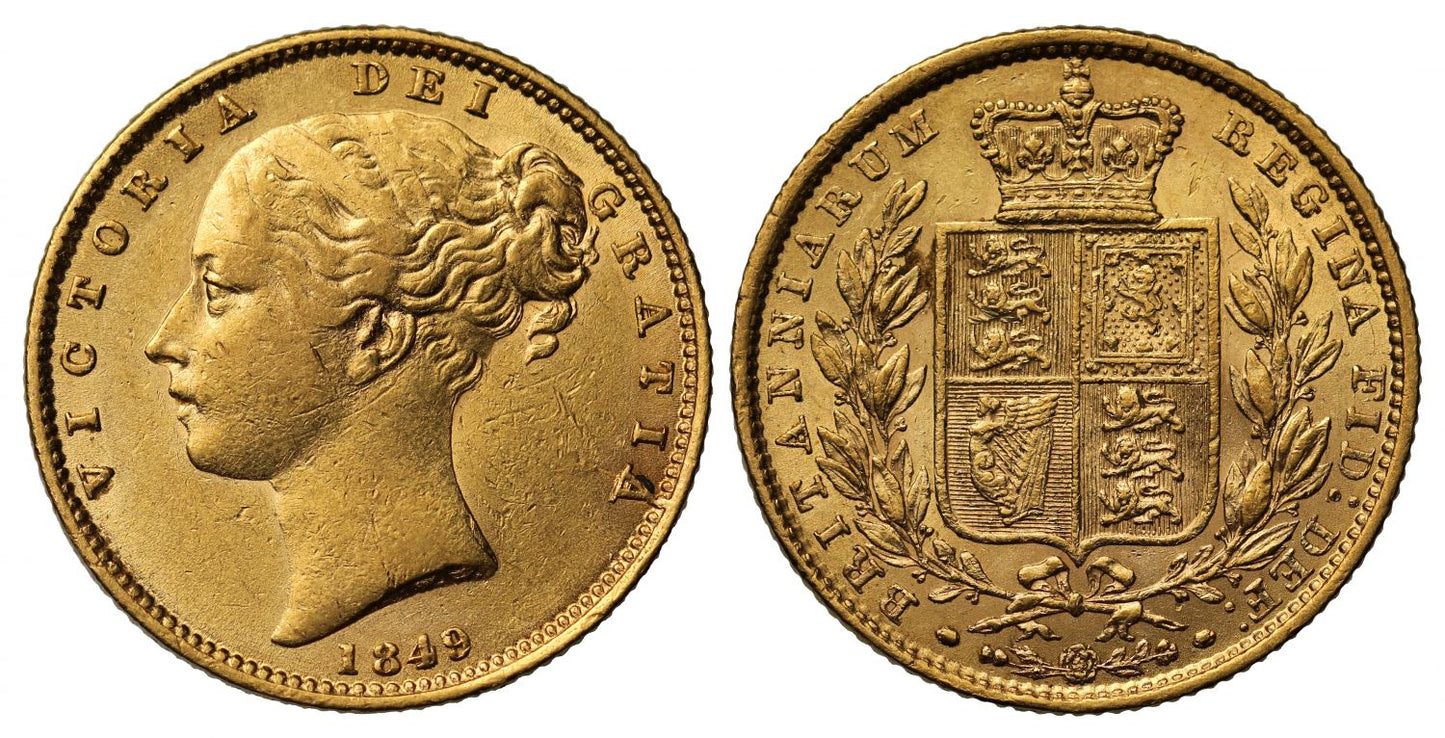 Victoria 1849 Sovereign
