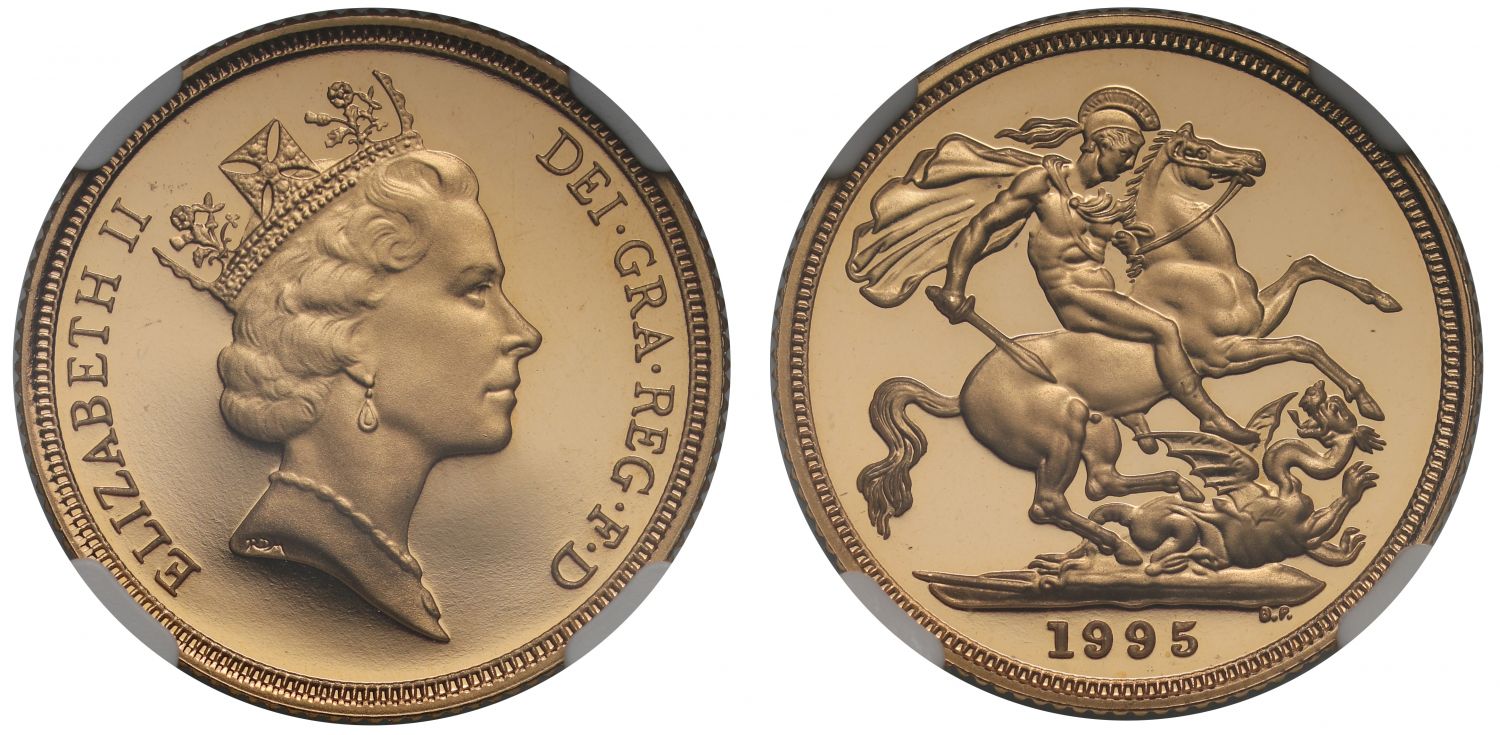 Elizabeth II 1995 proof Sovereign PF69 ULTRA CAMEO