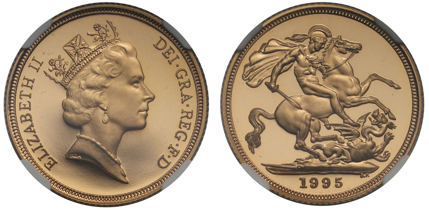 Elizabeth II 1995 proof Sovereign PF69 ULTRA CAMEO