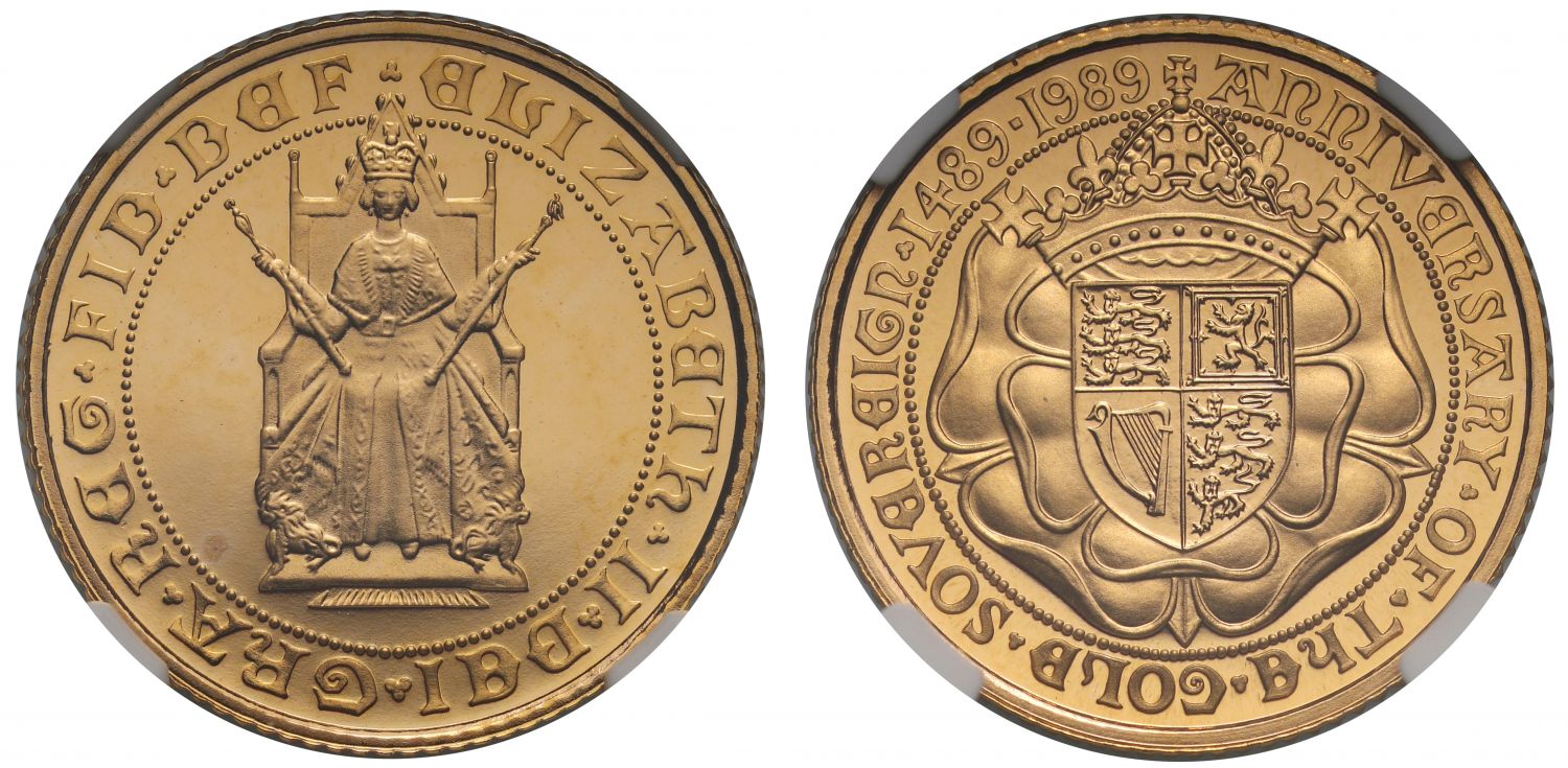 Elizabeth II 1989 proof Half-Sovereign PF69 ULTRA CAMEO