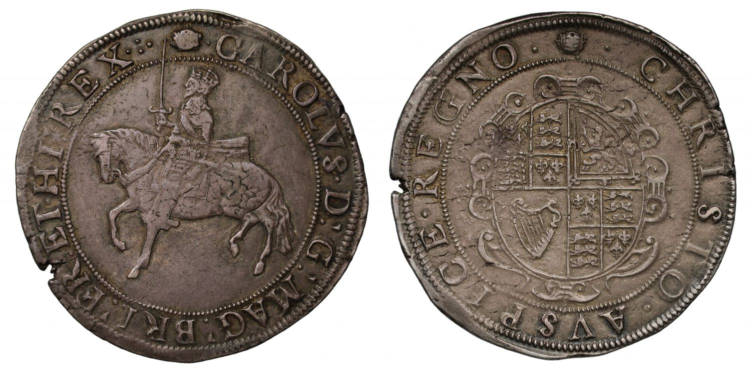 Charles I silver Crown type 3a