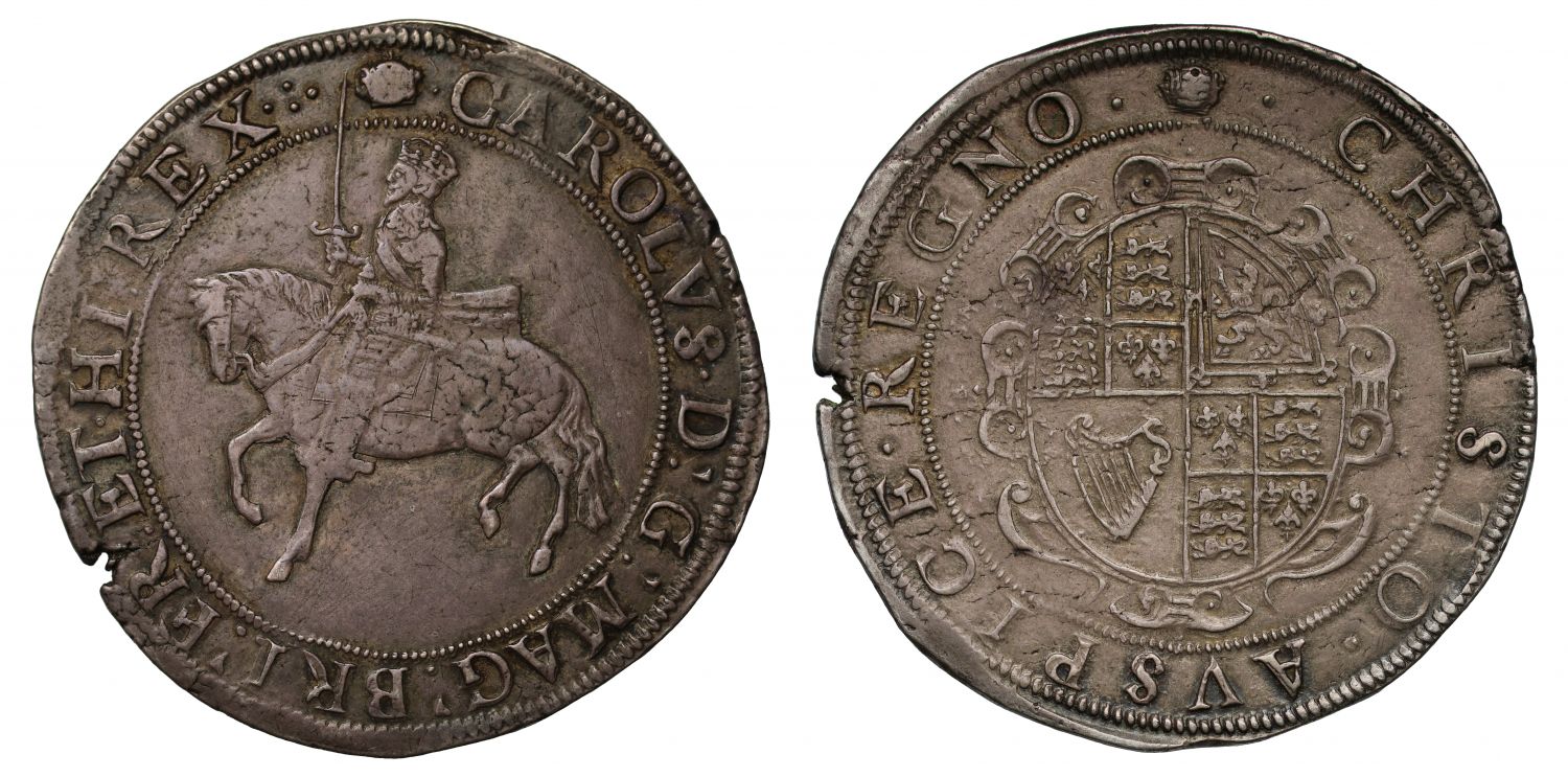 Charles I silver Crown type 3a