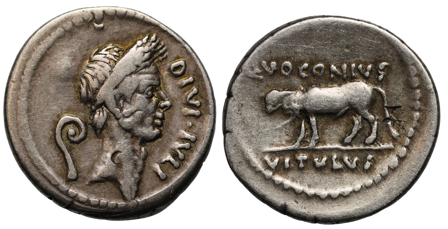 Julius Caesar, Silver Denarius