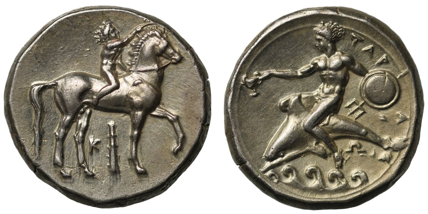 Calabria, Tarentum, Silver Stater