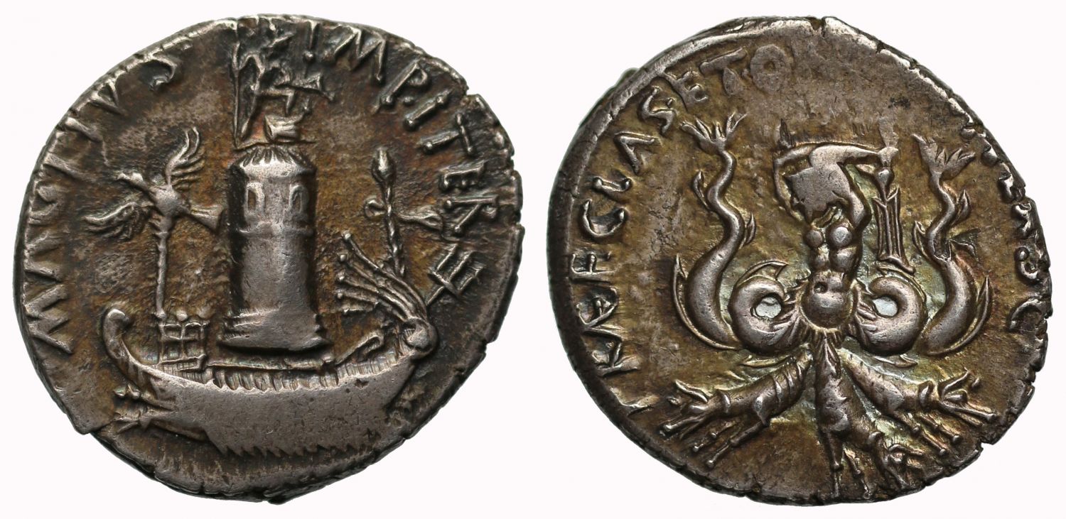 Sextus Pompey, Silver Denarius