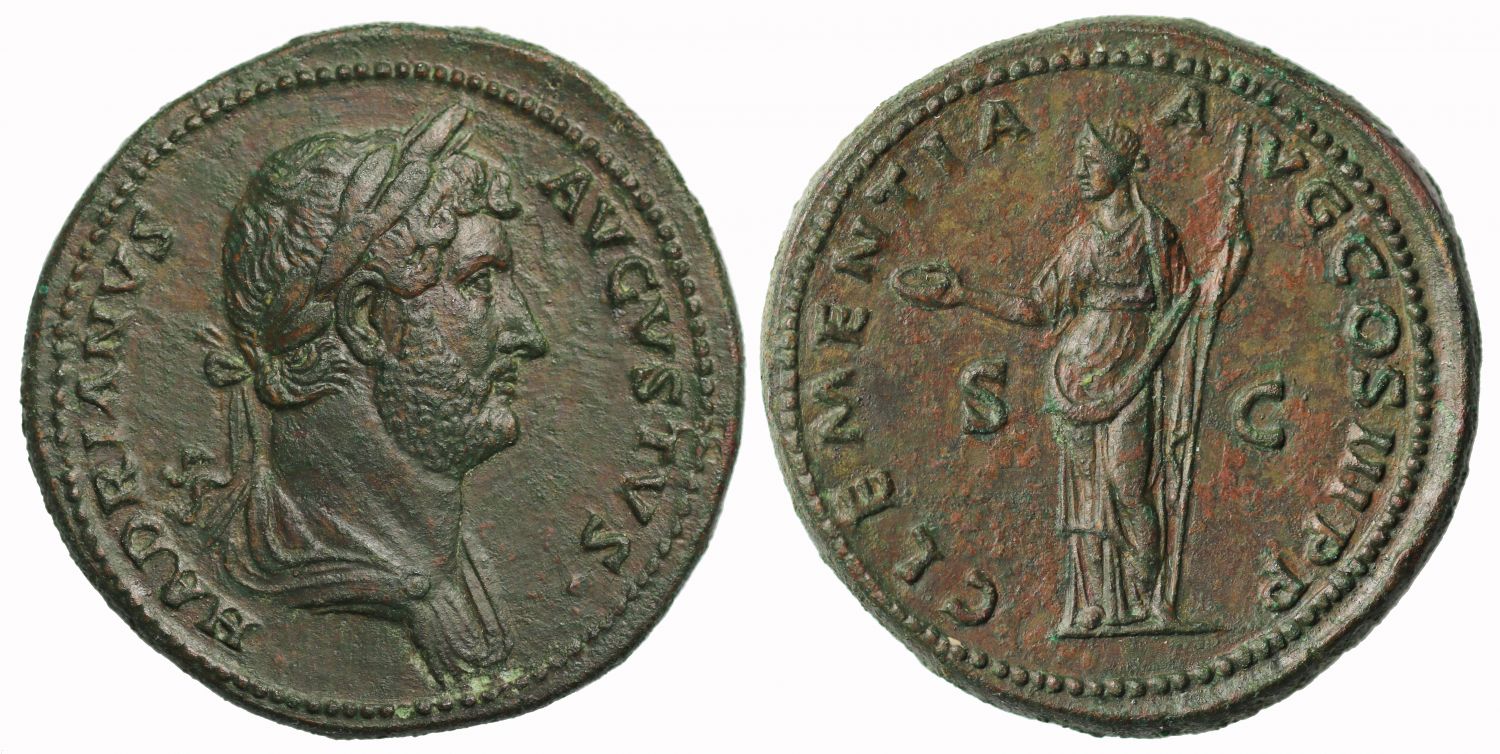Hadrian, AE Sestertius, Rome, AD 132-34, ex Imhoof-Blumer and Hall collections