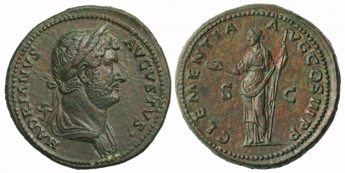 Hadrian, AE Sestertius, Rome, AD 132-34, ex Imhoof-Blumer and Hall collections