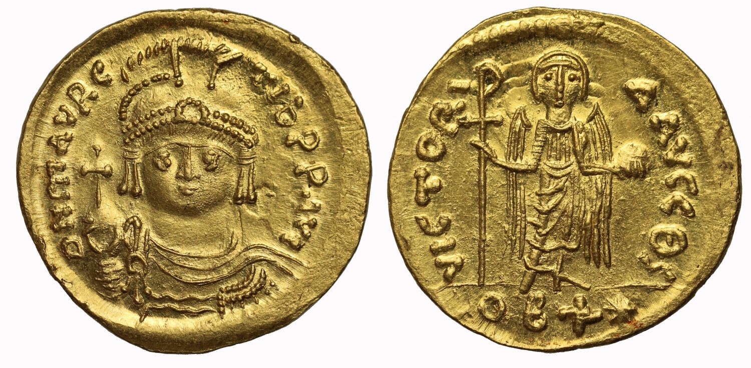 Maurice Tiberius, Gold Lightweight Solidus