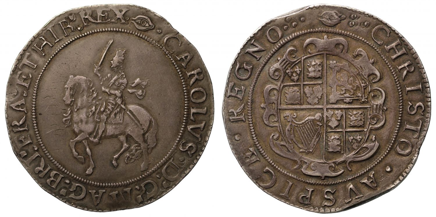 Charles I Crown, Gp IV, Tower mint under Parliament, mm eye