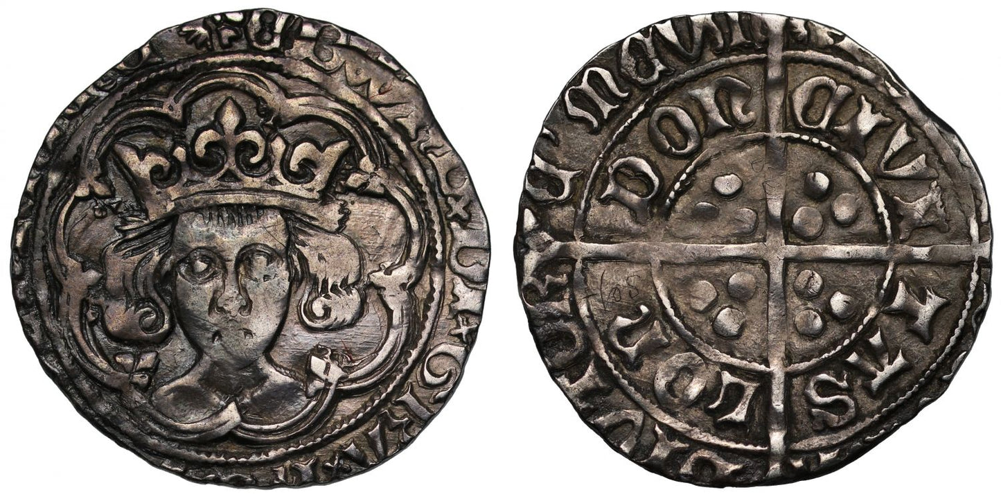 Edward IV or V, silver Groat, initial mark halved sun and rose, London