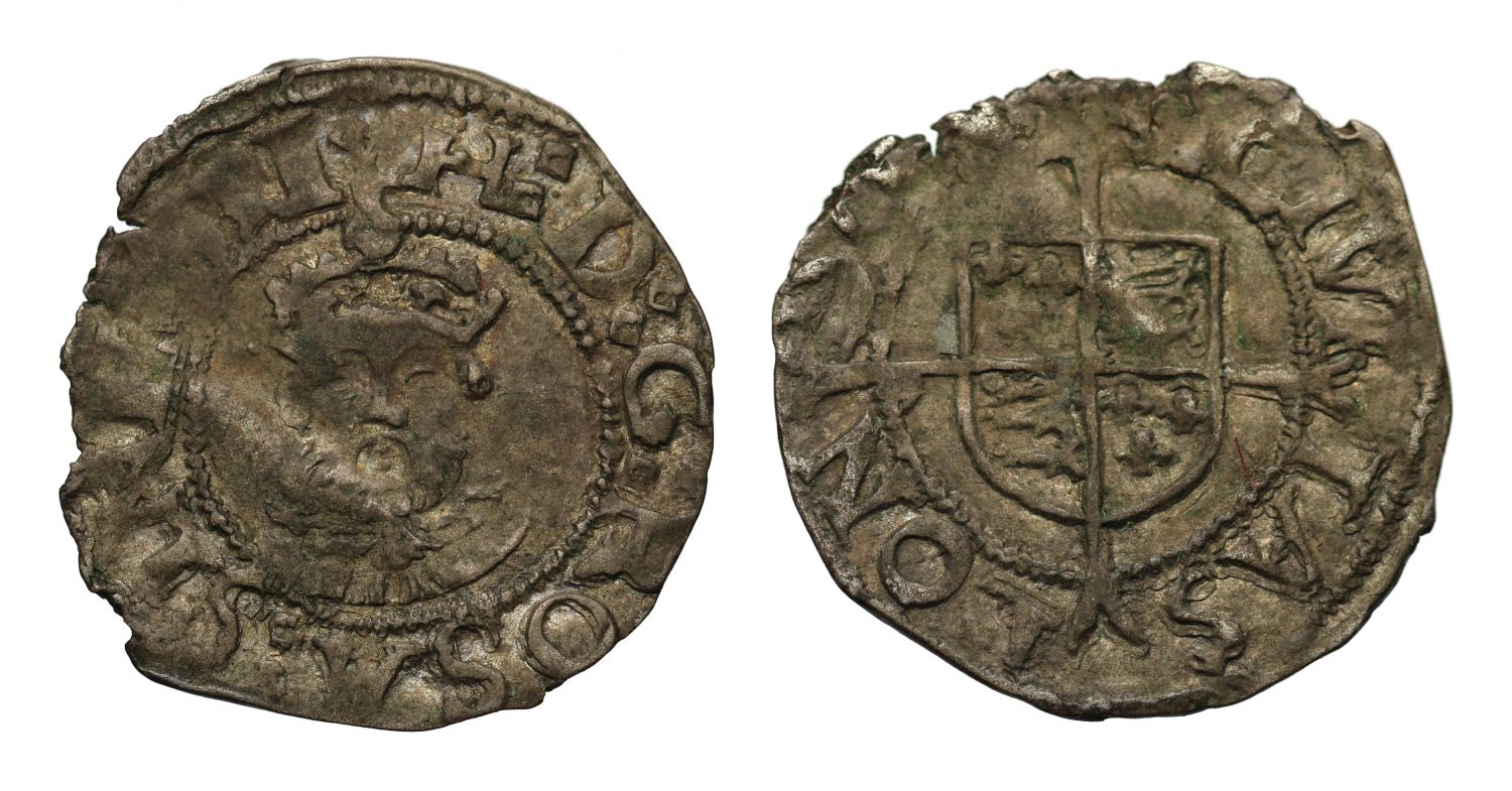Henry VIII Posthumous Penny issued under Edward VI facing bust London