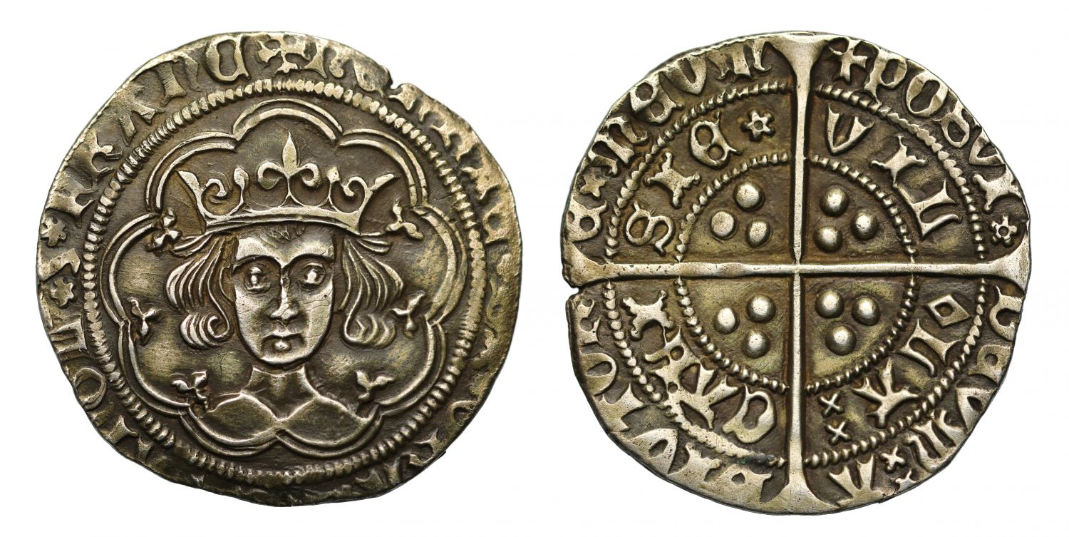 Henry VI Groat, Calais Mint, Rosette Mascle Issue