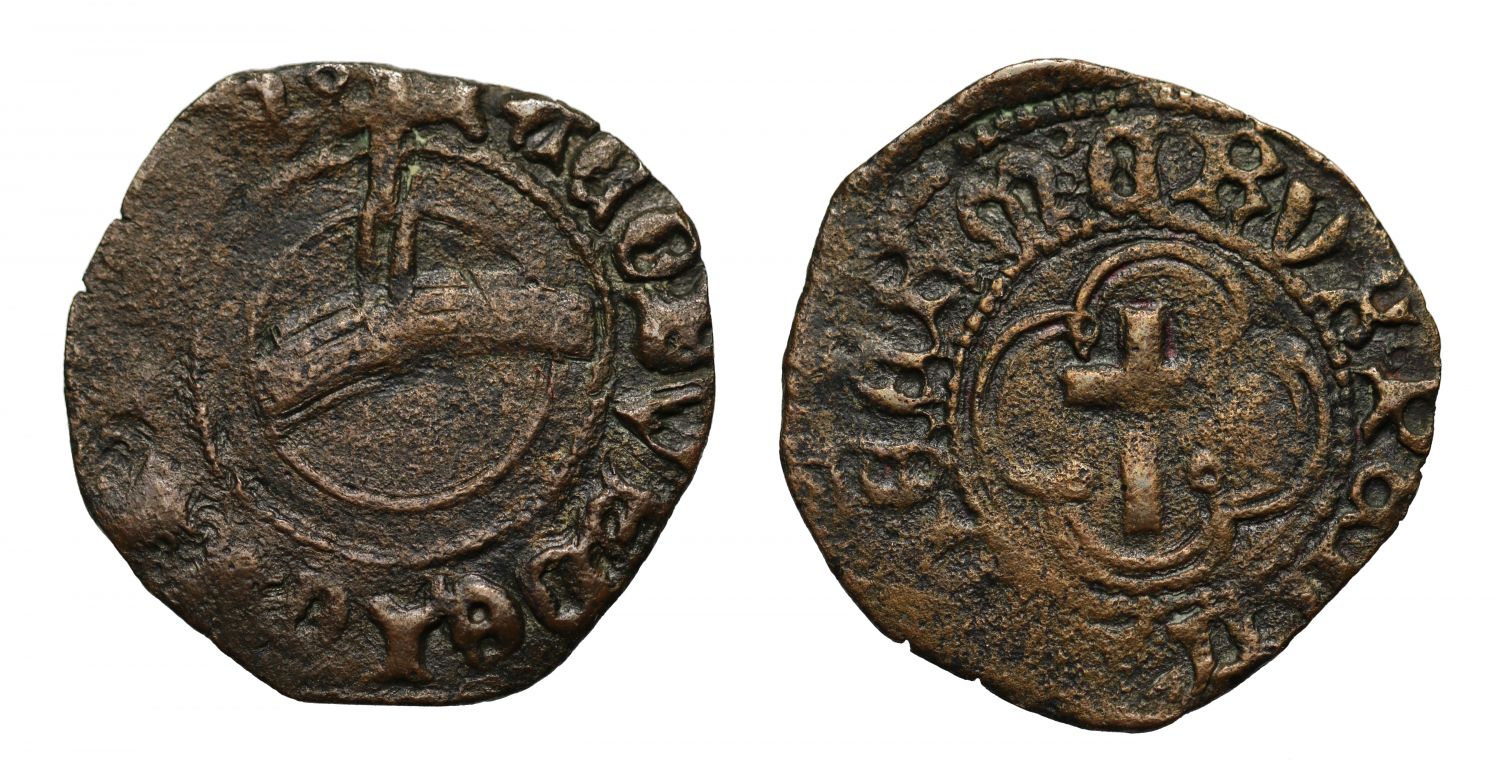 Scotland, James III, Bishop Kennedy Crux Penny, upward orb variety