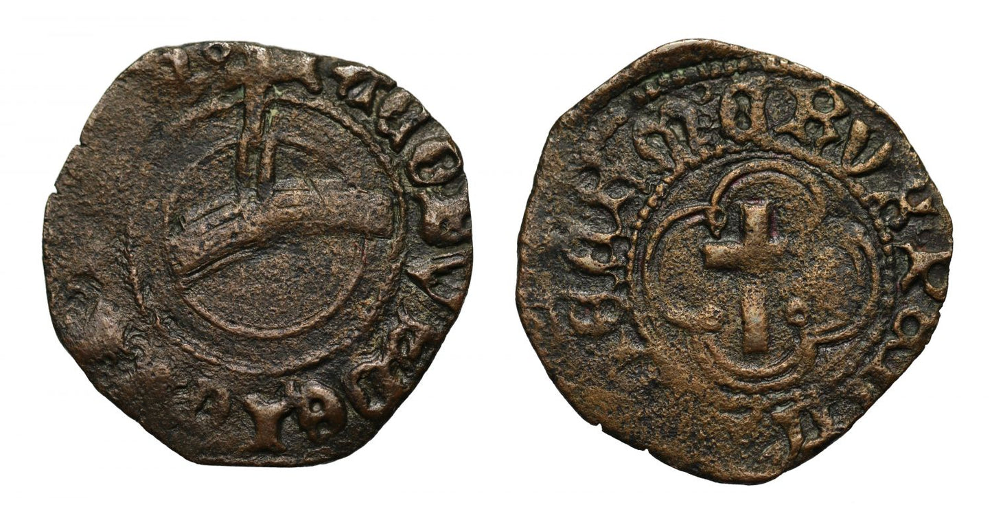 Scotland, James III, Bishop Kennedy Crux Penny, upward orb variety