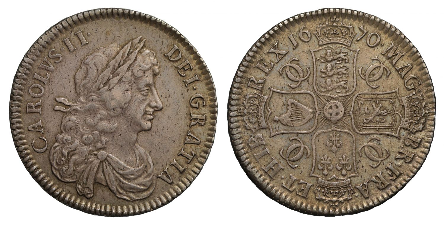 Charles II 1670 Halfcrown, third bust