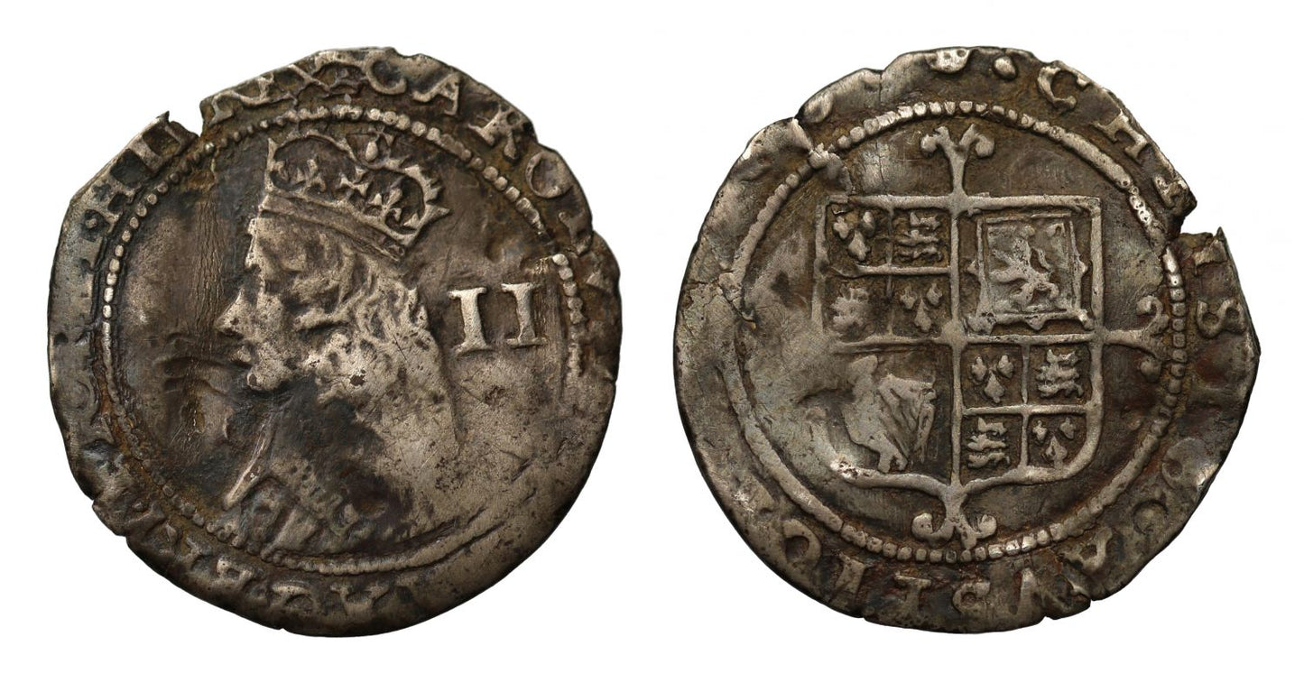 Charles II 3rd hammered issue Twopence