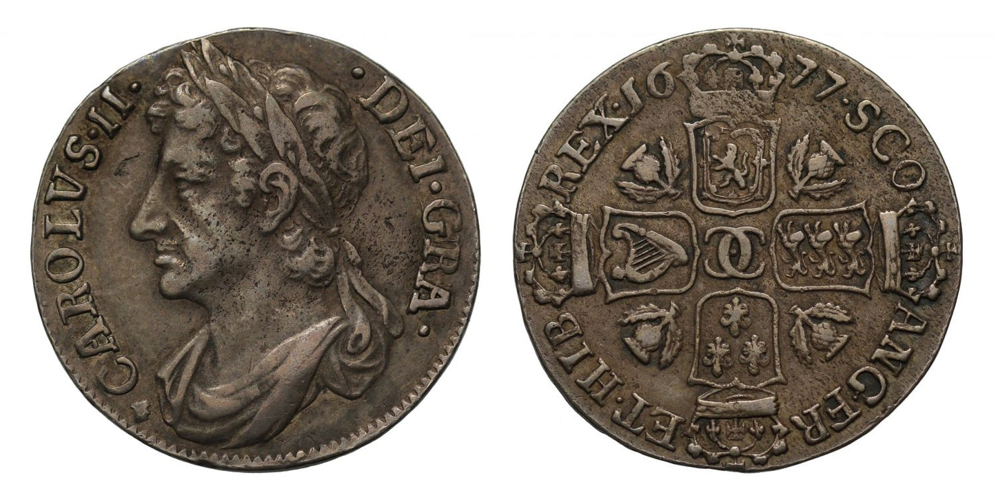 Scotland, Charles II 1677 Eighth Dollar