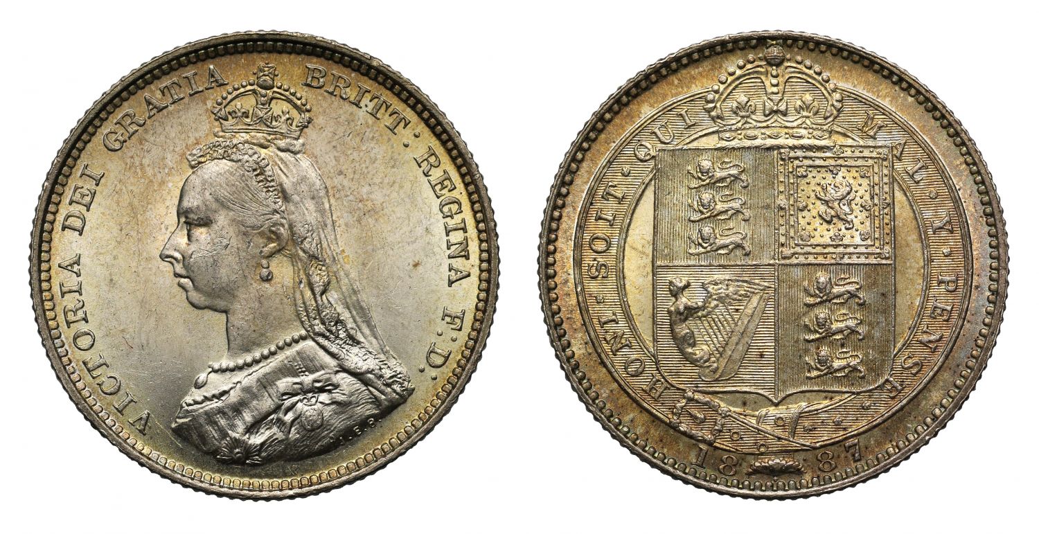 Victoria 1887 Shilling, Jubilee issue
