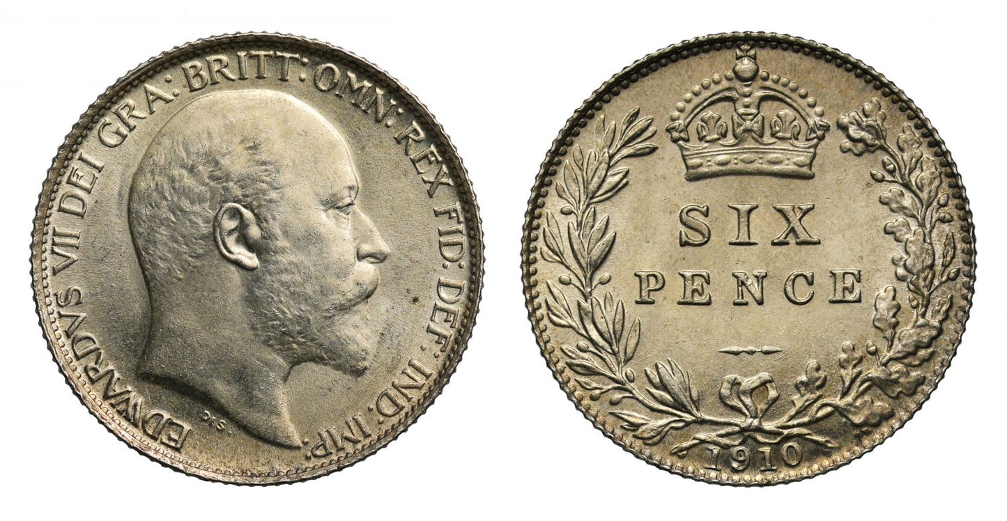 Edward VII 1910 Sixpence